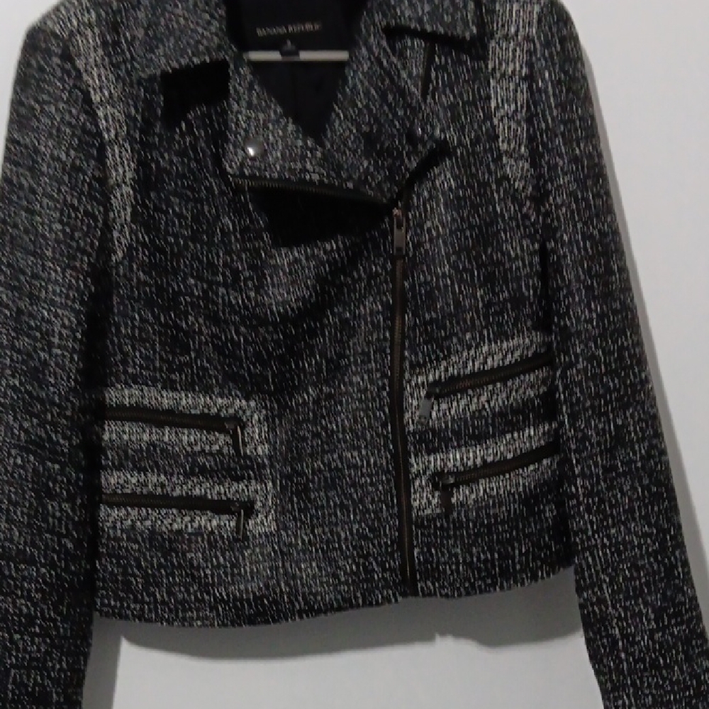 Banana Republic Women's Black Tweed Jacket